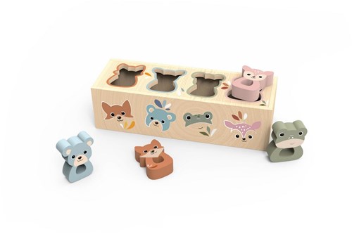 Speedy Monkey boîte à formes animaux en bois FSC jouet 1-3 ans