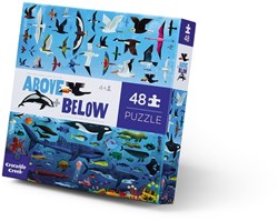 Crocodile Creek dubbelzijdige puzzel Sea & Sky - 48 stukjes