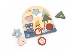 Speedy Monkey houten vormenpuzzel FSC educatief speelgoed 1-3 jaar