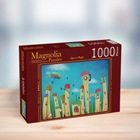 Magnolia legpuzzel Dancing Town - 1000 stukjes kleurrijk speelgoed-2