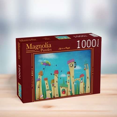 Magnolia legpuzzel Dancing Town - 1000 stukjes kleurrijk speelgoed-2