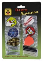Angel Sports dartpijltjes set flights en shafts multicolor kunststof