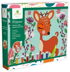 Sycomore creatieve zandkunst set bosdieren voor kinderen vanaf 4 jaar