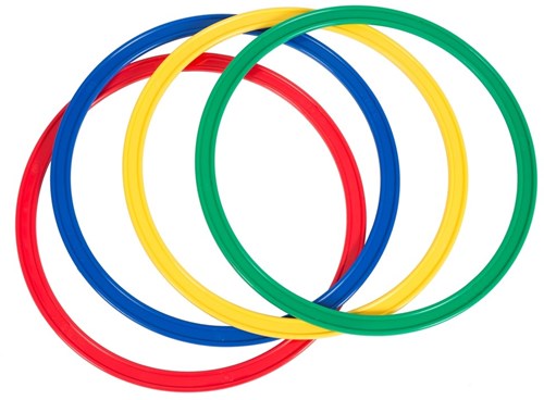 Megaform anneaux plats 35 cm - lot de 4 - sport et jeu