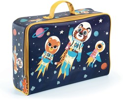 Djeco koffer Space - waterdichte kinderkoffer met ruimte-thema