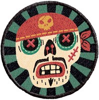 Djeco etui Skull - kleine tassen met geborduurde tijger-2
