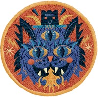 Djeco etui Monster - kleine tassen met geborduurd embleem-2