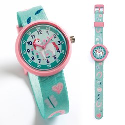 Djeco kinderhorloge Horse - educatief kwartshorloge paard