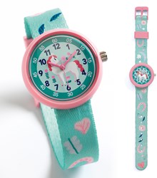 Djeco montre enfant Horse - montre éducative à quartz cheval