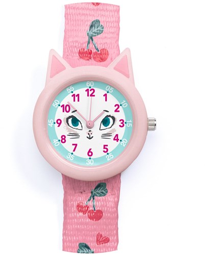 Djeco montre enfant Cat - montre éducative étanche quartz-2