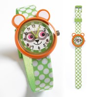 Djeco montre enfant Raccoon - montre pour apprendre à lire l'heure