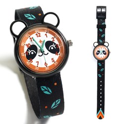 Djeco montre enfant - design panda - montre éducative à quartz