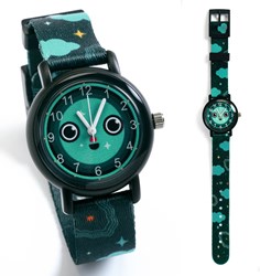Djeco montre enfant Night glow-in-the-dark étanche quartz
