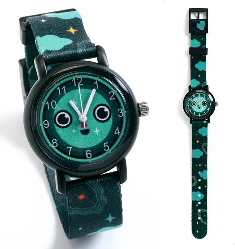 Djeco montre enfant Night glow-in-the-dark étanche quartz