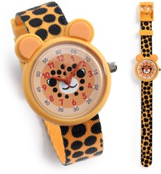 Djeco kinderhorloge guépard - leren klokkijken horloge
