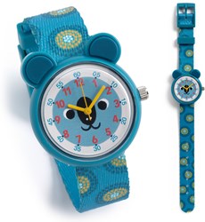 Djeco kinderhorloge koala - leren klokkijken - waterdicht