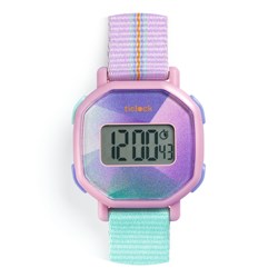 Djeco digitaal horloge Purple prisma waterdicht schokbestendig