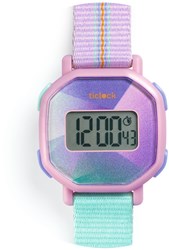 Djeco digitaal horloge Purple prisma waterdicht schokbestendig