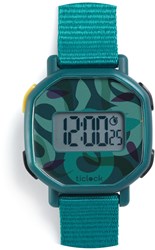 Djeco digitaal horloge Green snakes - kinderhorloge waterdicht