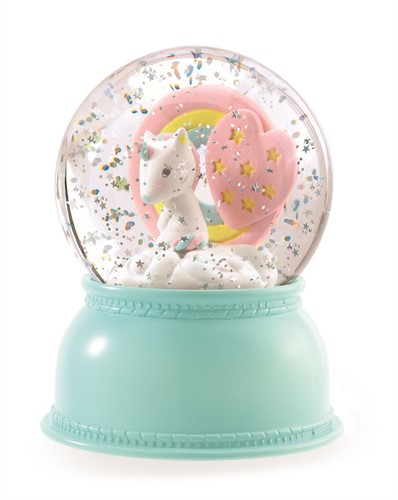 Djeco Boule à neige Veilleuse Licorne