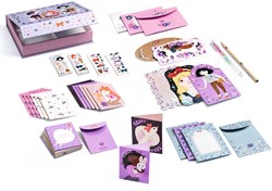Djeco set d'écriture Lucille - coffret de papeterie créatif pour enfants