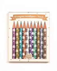 Djeco Crayons métalliques Chichi