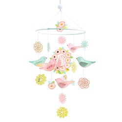 Djeco baby mobiel Spring Birds - mobiel kinderkamer FSC papier