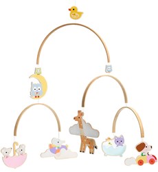 Djeco mobile bébé bois animaux décoration chambre enfant