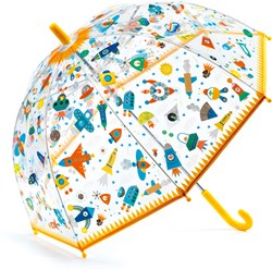 Djeco parapluie Space - parapluie enfant coloré à thème spatial