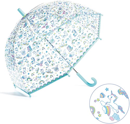 Djeco parapluie Unicorns - parapluie enfant motif licornes-2