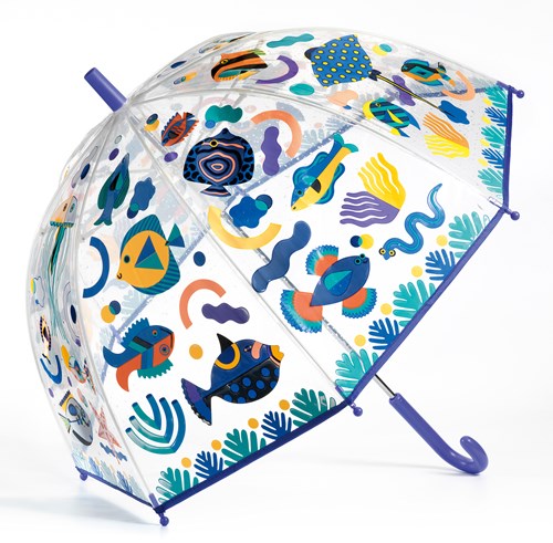 Djeco parapluie Fishes - parapluie enfant poissons changeant de couleur-2