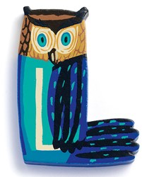 Djeco houten letter L - dierenletter voor kinderkamer decoratie