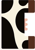Djeco houten letter E - grafisch dierenalfabet voor kinderkamer-2