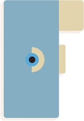Djeco lettre en bois F - design animal graphique pour chambre d'enfant