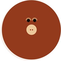 Djeco lettre en bois O - décoration chambre enfant animal graphique
