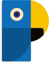 Djeco houten letter P - grafisch dieren ontwerp kinderkamer decoratie