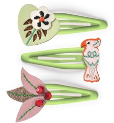 Djeco accessoires cheveux - barrettes colorées Colomba lot de 3