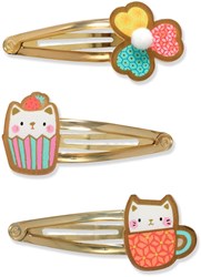 Djeco accessoires cheveux - barrettes colorées Yoko lot de 3