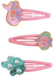 Djeco accessoires cheveux barrettes Marina - lot de 3 barrettes multicolores
