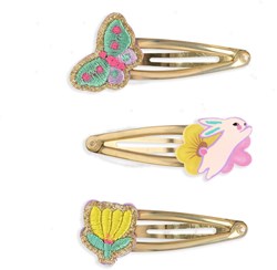 Djeco accessoires cheveux - set de barrettes colorées pour enfants