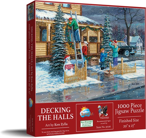 SunsOut puzzle Noël - 1000 pièces carton écologique-2