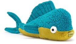 Jellycat knuffel Delano Dorado vis - zachte pluche speelgoedvis 26cm