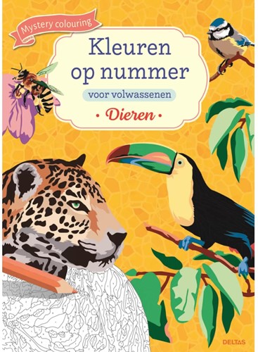 Deltas Kleuren op nummer voor volwassenen Dieren