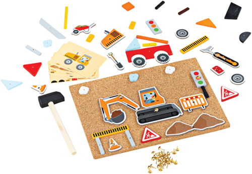 Bigjigs Deluxe Pin-a-shape Construction