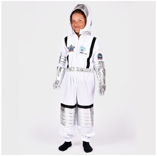 Den Goda Fen astronautenpak kostuum maat 116 voor kinderen 5-6 jaar