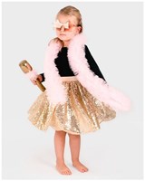 Den Goda Fen costume disco pour enfants avec accessoires - déguisement 110-116