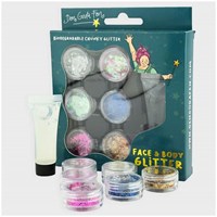Den Goda Fen glitter set gezicht en lichaam - 7 stuks - multicolor