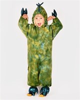 Den Goda Fen dinosaurus verkleedpak - jumpsuit - 3-4 jaar - groen