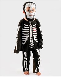 Den Goda Fen costume squelette déguisement enfant 110-116 multicolore