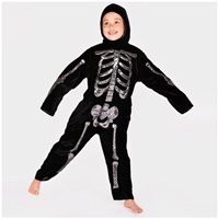 Den Goda Fen combinaison squelette déguisement enfant 116cm Halloween